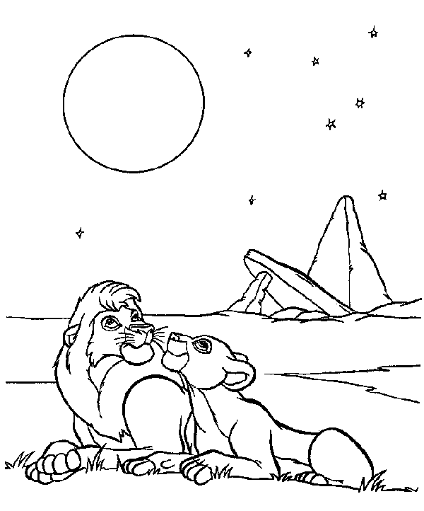 Dibujo para colorear: The Lion King (Películas de animación) #73882 - Dibujos para Colorear e Imprimir Gratis