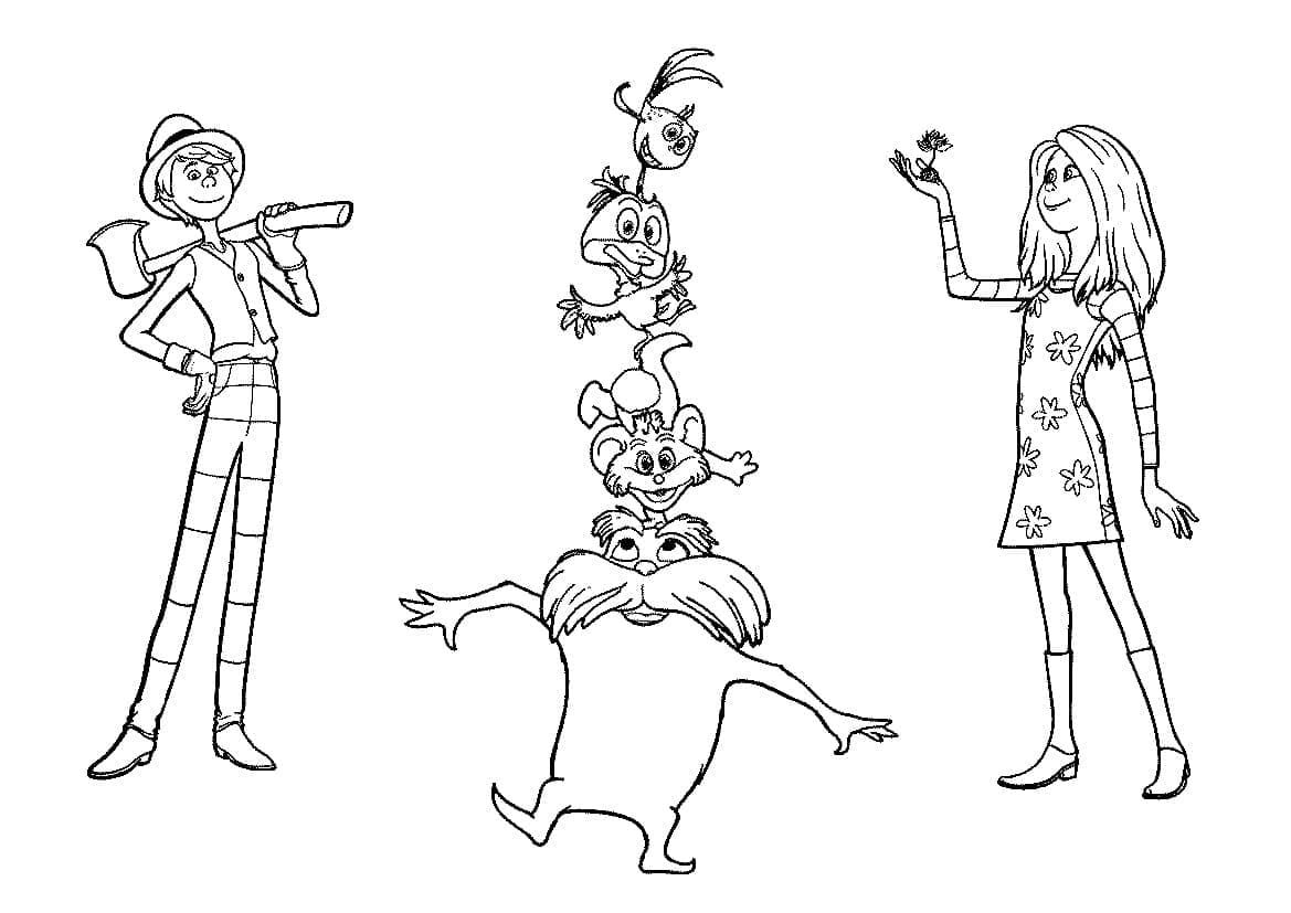 Dibujo gratuito The Lorax #203497 de la coleccion Películas de Animación para imprimir