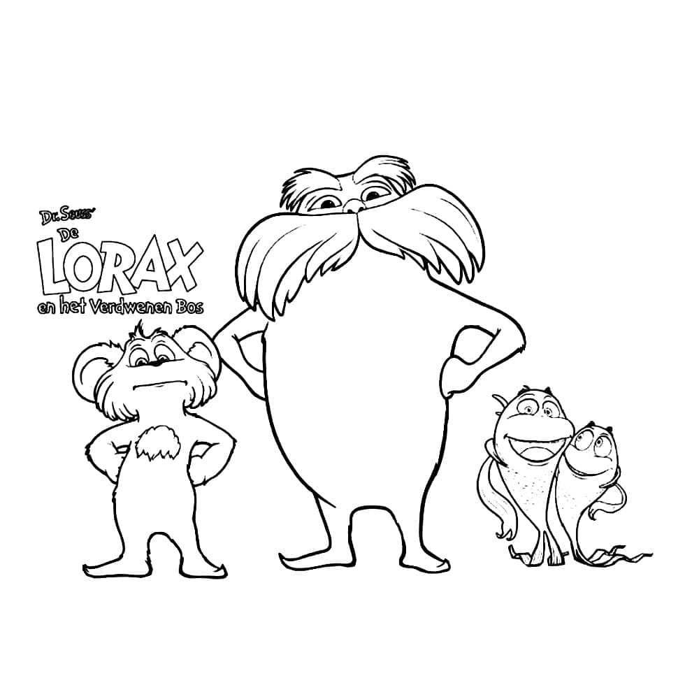 Dibujo para colorear: The Lorax (Películas de Animación) #203502 - Dibujos para Colorear e Imprimir Gratis