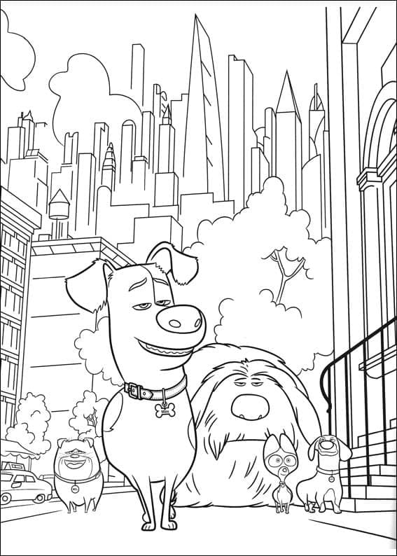 Dibujo gratuito The Secret Life of Pets #206618 de la coleccion Películas de Animación para imprimir