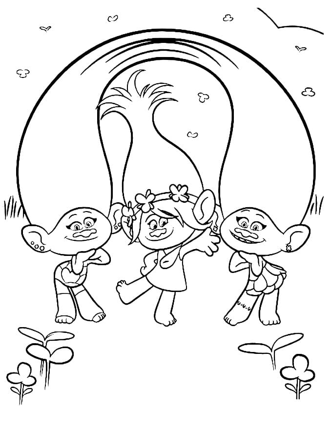 Dibujo gratuito The Trolls #191480 de la coleccion Películas de Animación para imprimir
