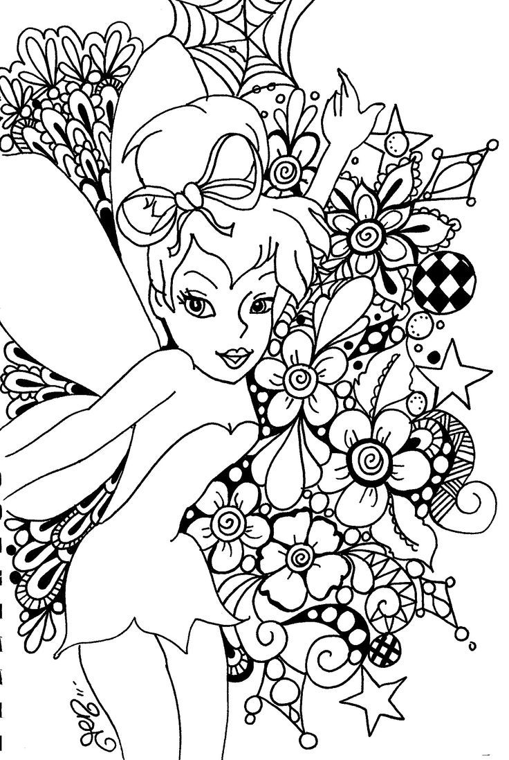 Dibujo para colorear: Tinker Bell (Películas de animación) #170503 - Dibujos para Colorear e Imprimir Gratis