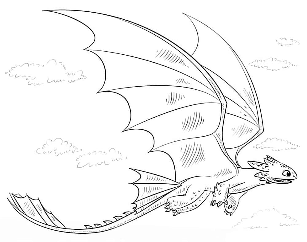 Dibujo gratuito Toothless #179842 de la coleccion Películas de Animación para imprimir