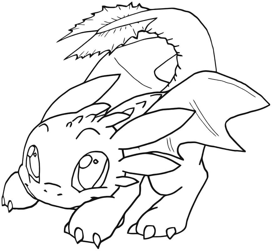 Dibujo gratuito Toothless #179864 de la coleccion Películas de Animación para imprimir