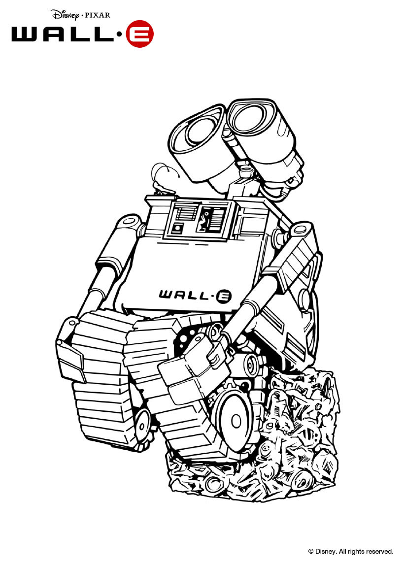 Dibujo para colorear: Wall-E (Películas de animación) #132052 - Dibujos para Colorear e Imprimir Gratis