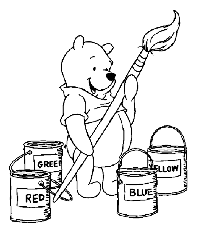 Dibujo para colorear: Winnie the Pooh (Películas de animación) #28638 - Dibujos para Colorear e Imprimir Gratis