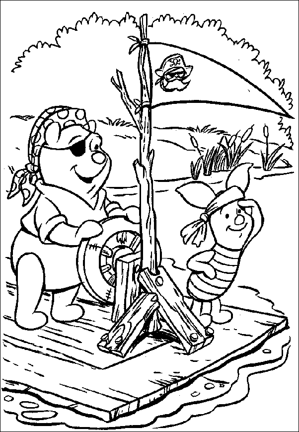 Dibujo para colorear: Winnie the Pooh (Películas de animación) #28702 - Dibujos para Colorear e Imprimir Gratis