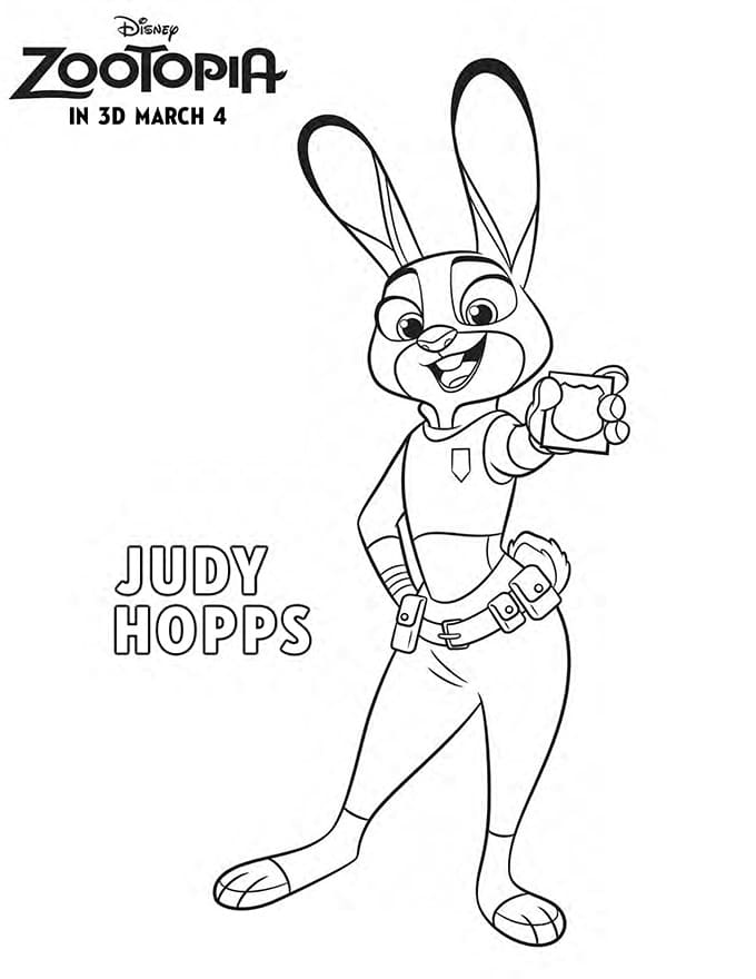 Dibujo gratuito Zootopia #221704 de la coleccion Películas de Animación para imprimir