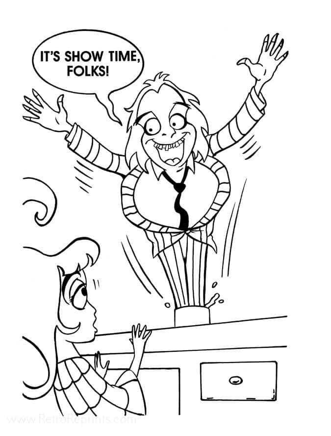 Dibujo gratuito Beetlejuice #222018 de la coleccion Películas y Series de TV para imprimir