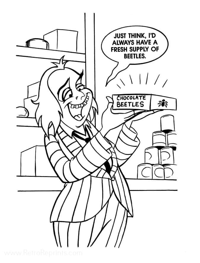 Dibujo gratuito Beetlejuice #222020 de la coleccion Películas y Series de TV para imprimir