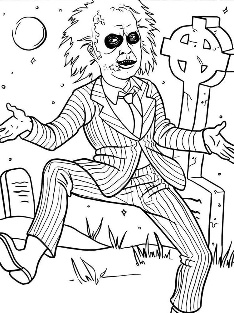 Dibujo gratuito Beetlejuice #222023 de la coleccion Películas y Series de TV para imprimir