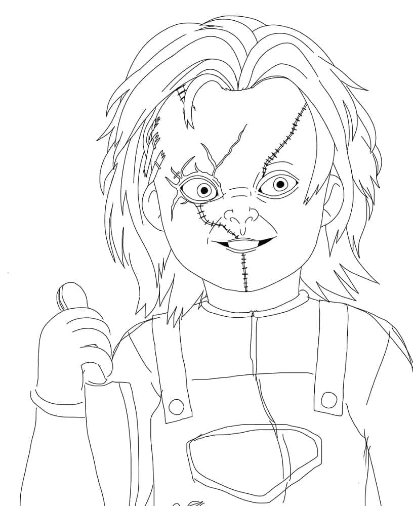 Dibujo para colorear: Chucky (Películas y Series de TV) #204107 - Dibujos para Colorear e Imprimir Gratis