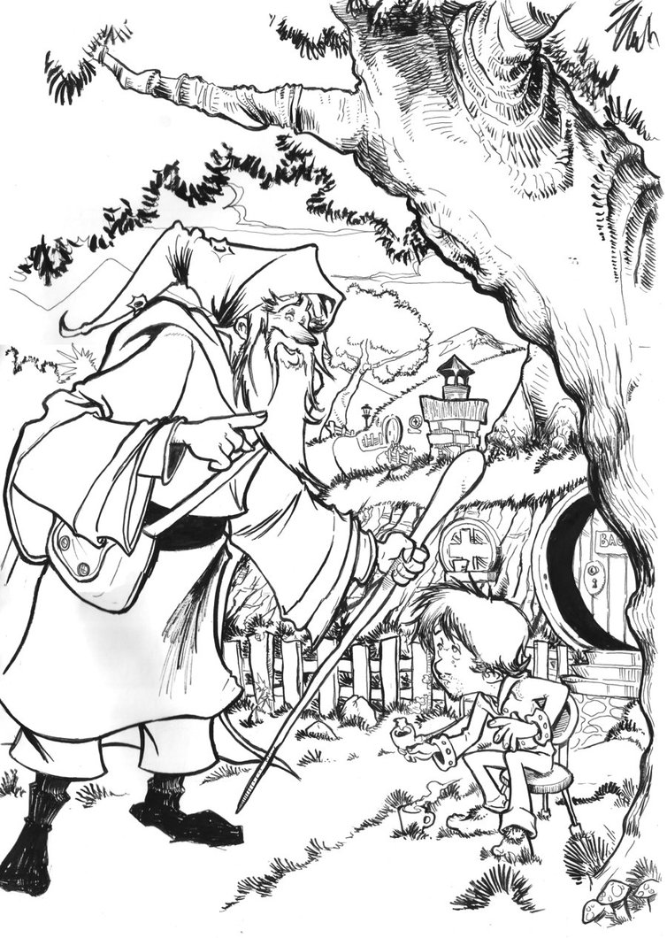Dibujo gratuito El Hobbit #70944 de la coleccion Películas y Series de TV para imprimir