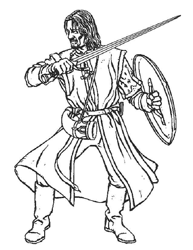 Dibujo para colorear: El Señor de los Anillos (Películas y Series de TV) #69903 - Dibujos para Colorear e Imprimir Gratis