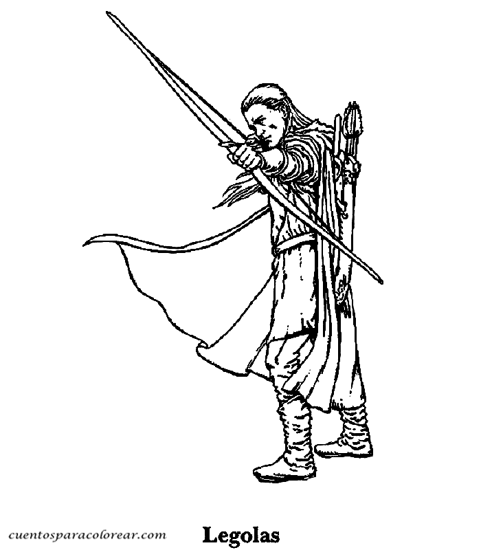 Dibujo para colorear: El Señor de los Anillos (Películas y Series de TV) #69906 - Dibujos para Colorear e Imprimir Gratis