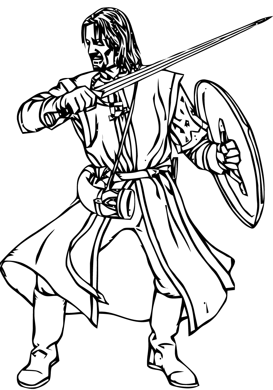 Dibujo para colorear: El Señor de los Anillos (Películas y Series de TV) #69909 - Dibujos para Colorear e Imprimir Gratis