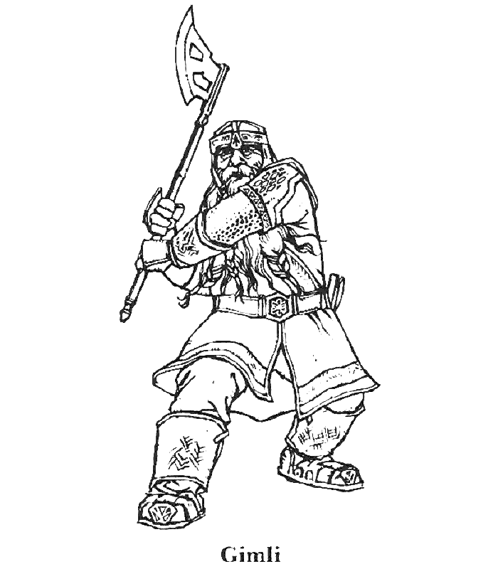 Dibujo para colorear: El Señor de los Anillos (Películas y Series de TV) #69912 - Dibujos para Colorear e Imprimir Gratis