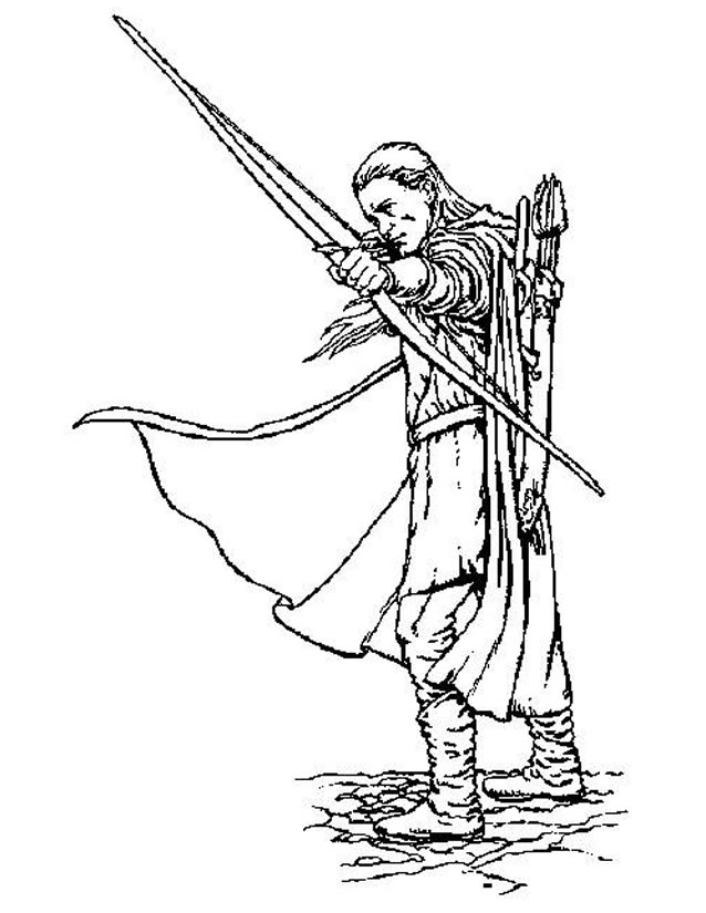 Dibujo para colorear: El Señor de los Anillos (Películas y Series de TV) #69915 - Dibujos para Colorear e Imprimir Gratis