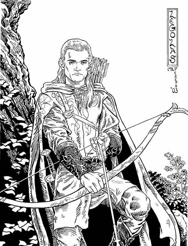 Dibujo para colorear: El Señor de los Anillos (Películas y Series de TV) #70019 - Dibujos para Colorear e Imprimir Gratis