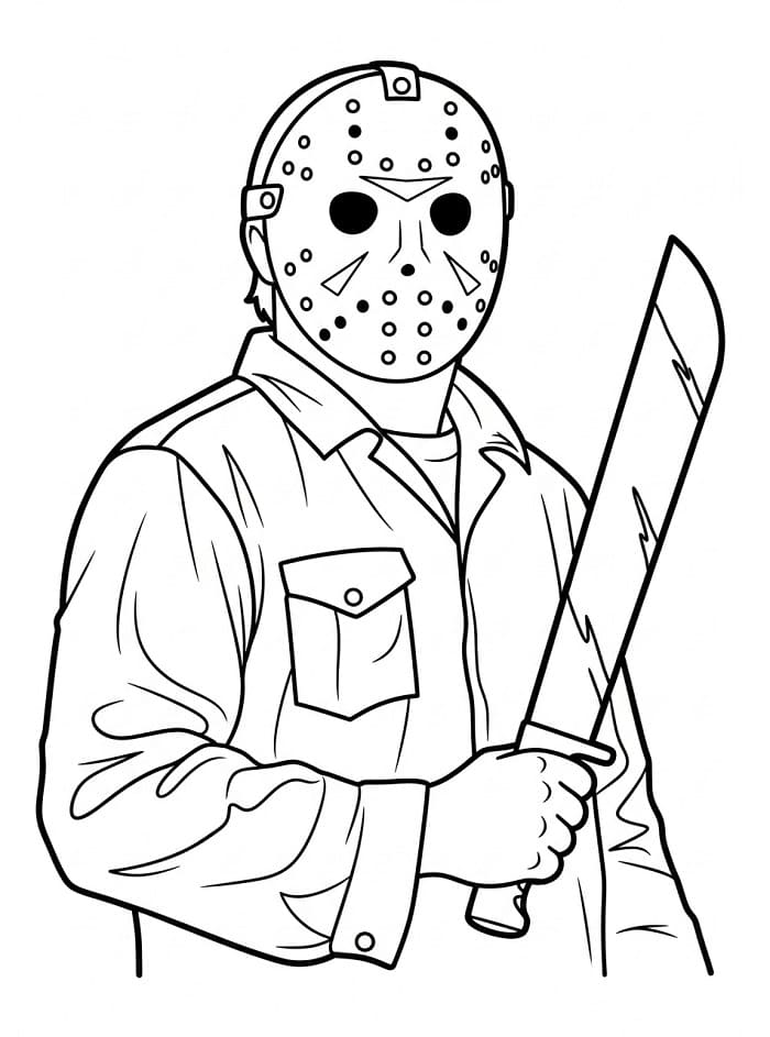 Dibujo gratuito Jason Voorhees #222077 de la coleccion Películas y Series de TV para imprimir