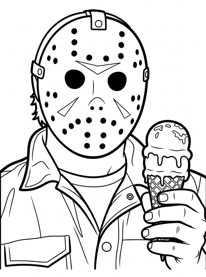 Dibujo gratuito Jason Voorhees #222087 de la coleccion Películas y Series de TV para imprimir
