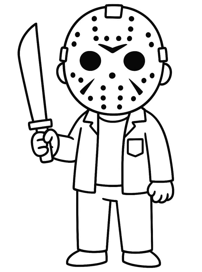 Dibujo gratuito Jason Voorhees #222088 de la coleccion Películas y Series de TV para imprimir