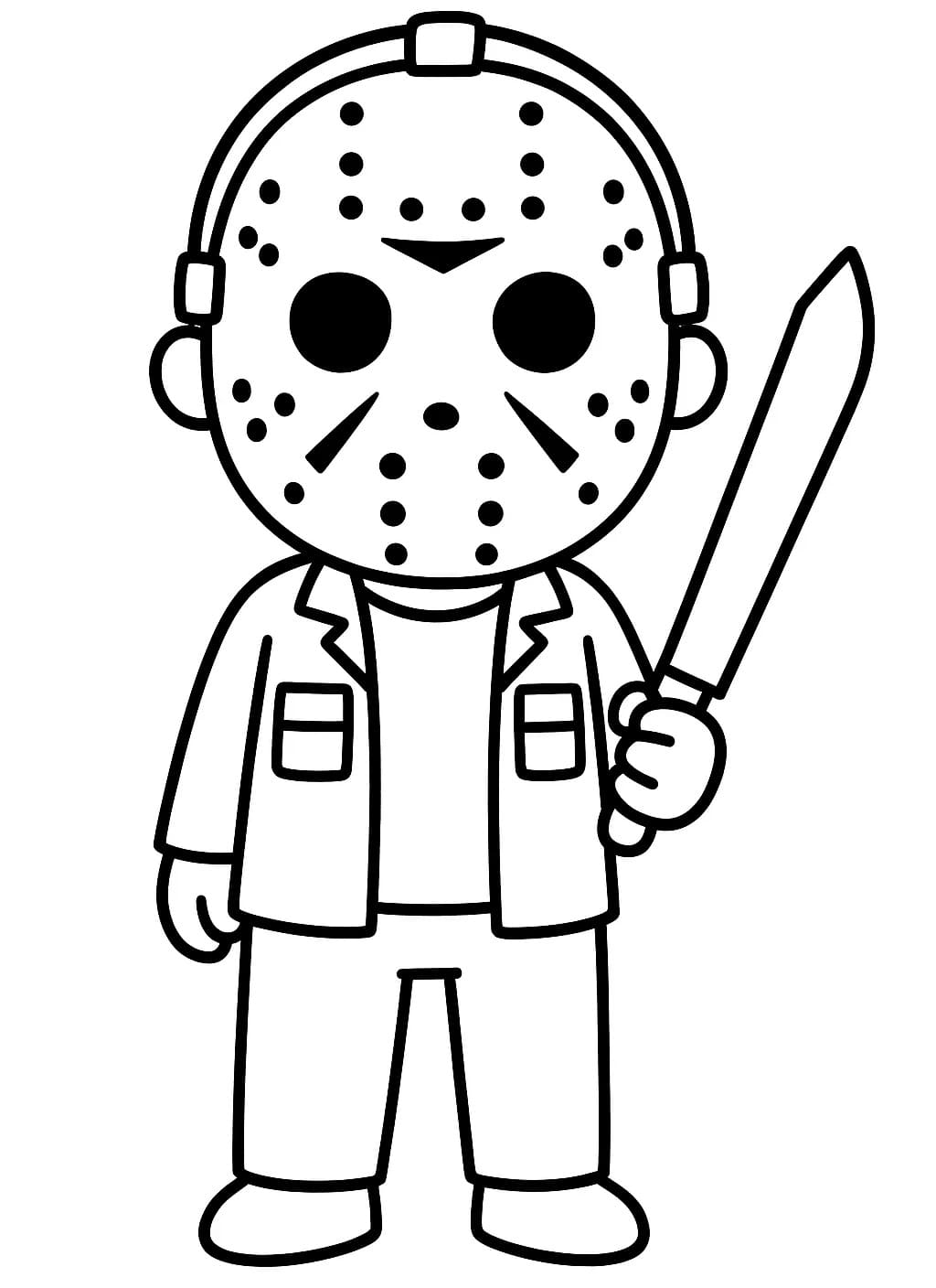 Dibujo gratuito Jason Voorhees #222089 de la coleccion Películas y Series de TV para imprimir