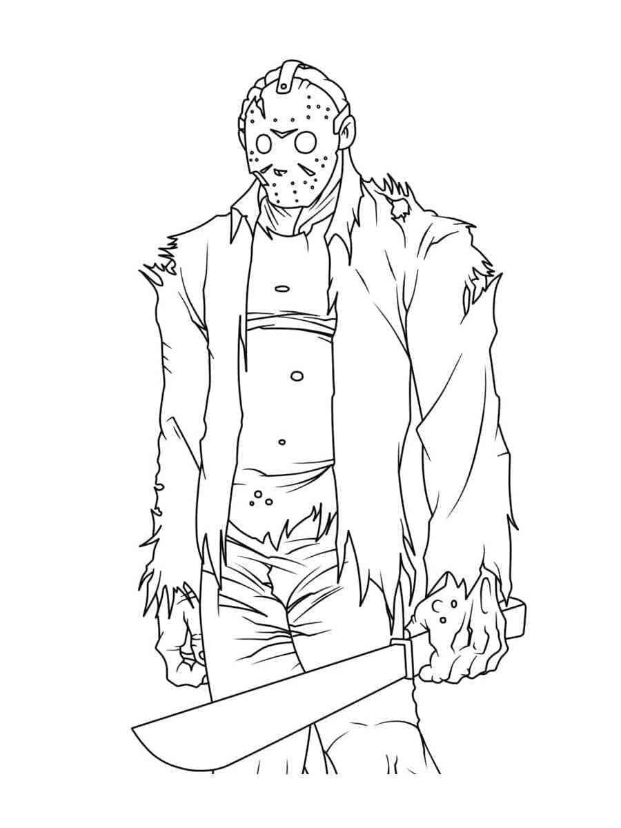 Dibujo gratuito Jason Voorhees #222095 de la coleccion Películas y Series de TV para imprimir