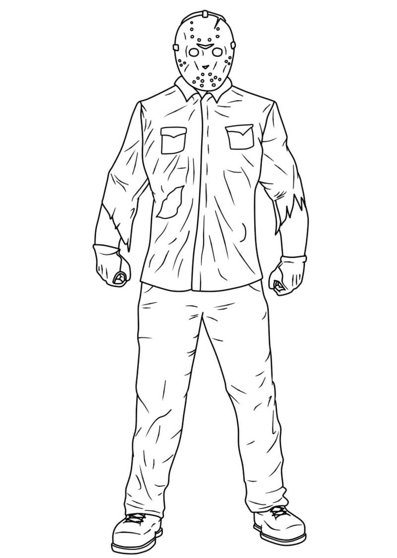 Dibujo gratuito Jason Voorhees #222102 de la coleccion Películas y Series de TV para imprimir