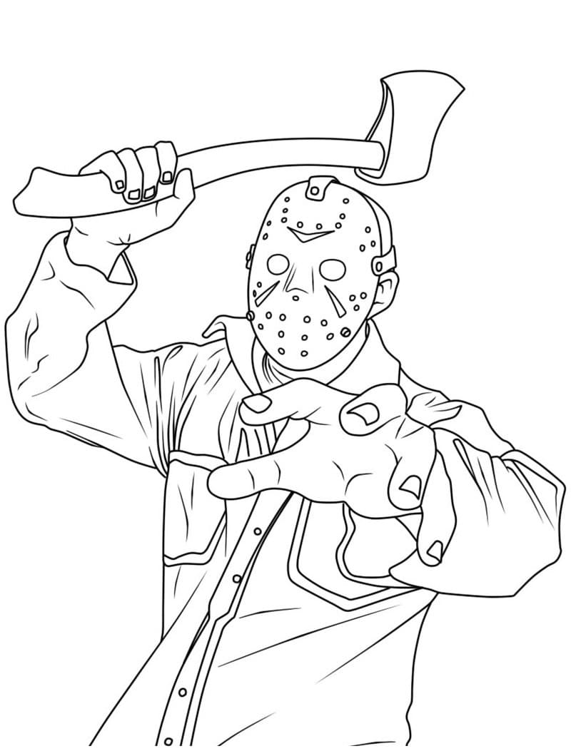 Dibujo gratuito Jason Voorhees #222103 de la coleccion Películas y Series de TV para imprimir