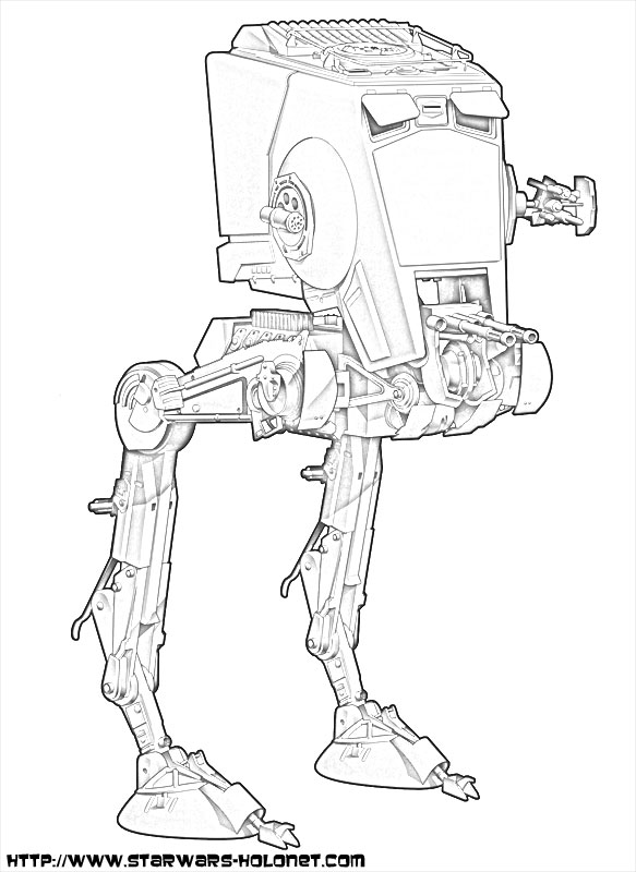 Dibujo para colorear: La Guerra de las Galaxias (Películas y Series de TV) #70592 - Dibujos para Colorear e Imprimir Gratis