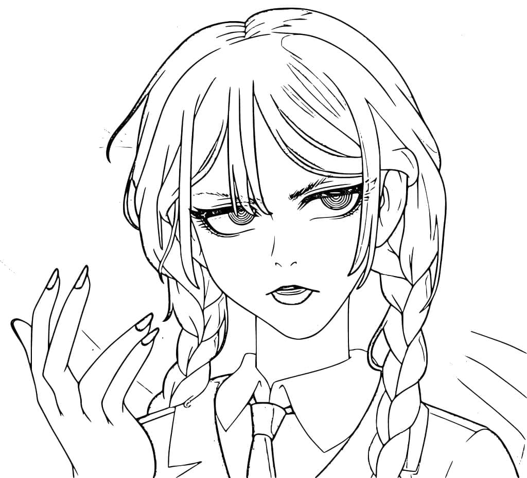 Dibujo gratuito Merlina Addams #214920 de la coleccion Películas y Series de TV para imprimir