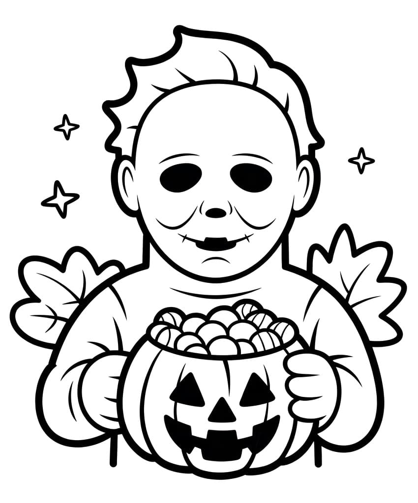 Dibujo gratuito Michael Myers #222115 de la coleccion Películas y Series de TV para imprimir