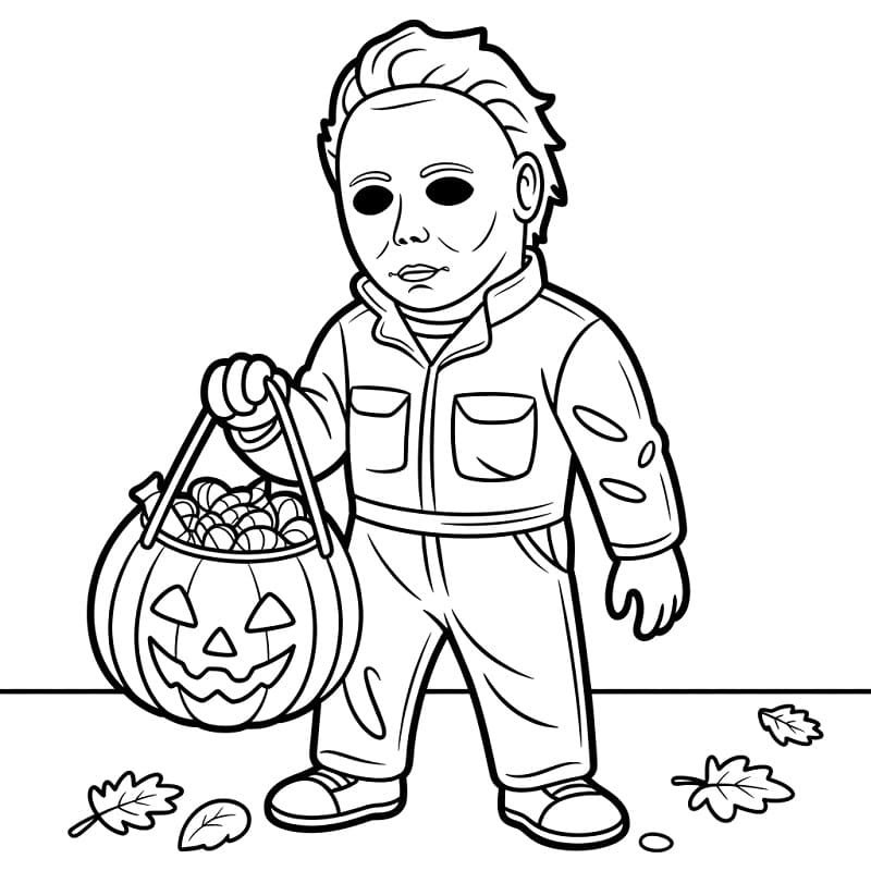 Dibujo gratuito Michael Myers #222116 de la coleccion Películas y Series de TV para imprimir