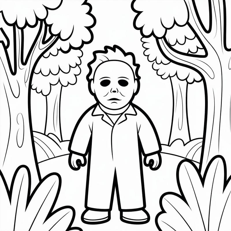 Dibujo gratuito Michael Myers #222130 de la coleccion Películas y Series de TV para imprimir