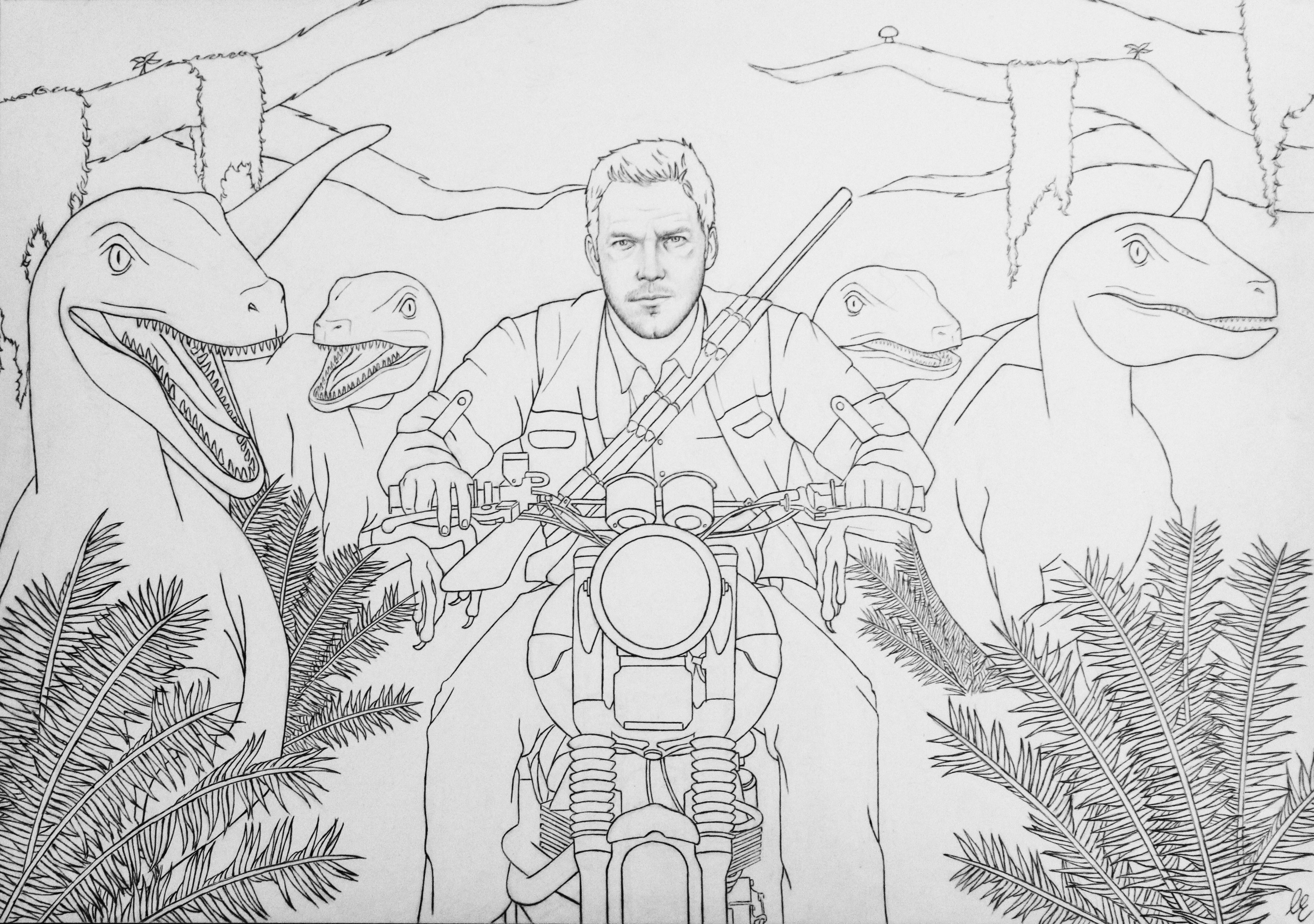 Dibujo para colorear: Parque Jurásico (Películas y Series de TV) #15892 - Dibujos para Colorear e Imprimir Gratis