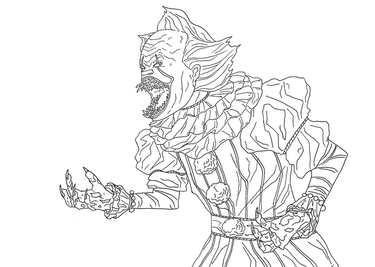 Dibujo gratuito Pennywise #220397 de la coleccion Películas y Series de TV para imprimir