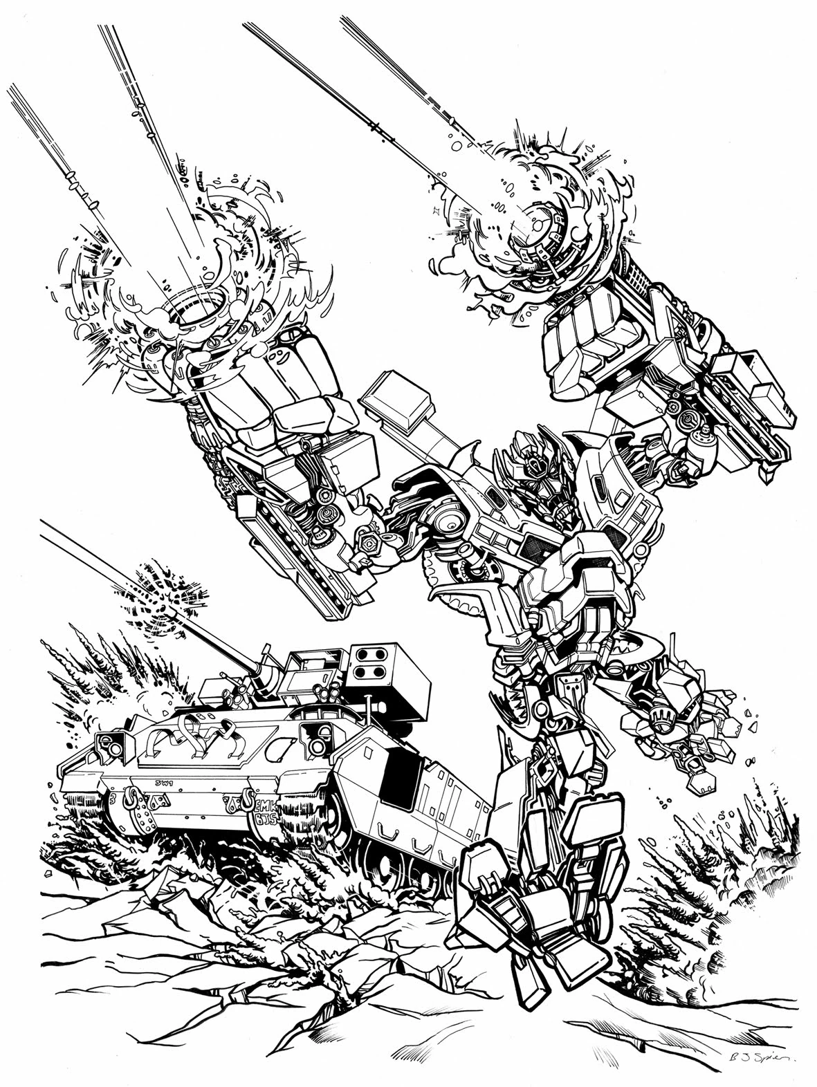 Dibujo gratuito Transformers #75287 de la coleccion Películas y Series de TV para imprimir