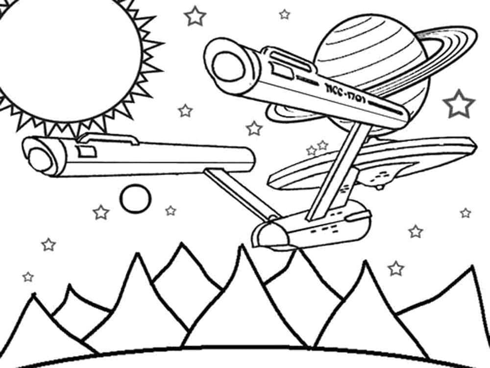 Dibujo gratuito Viaje a las Estrellas #200503 de la coleccion Películas y Series de TV para imprimir