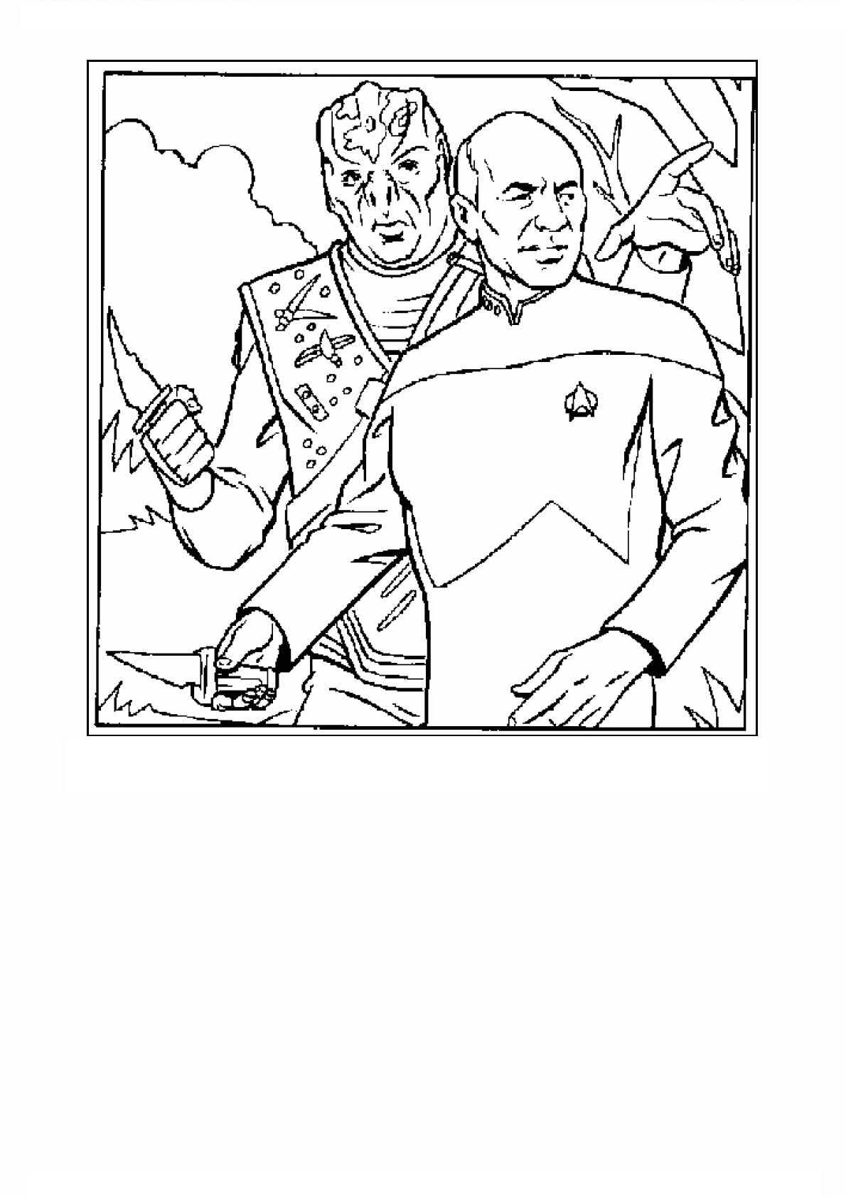 Dibujo para colorear: Viaje a las Estrellas (Películas y Series de TV) #70147 - Dibujos para Colorear e Imprimir Gratis