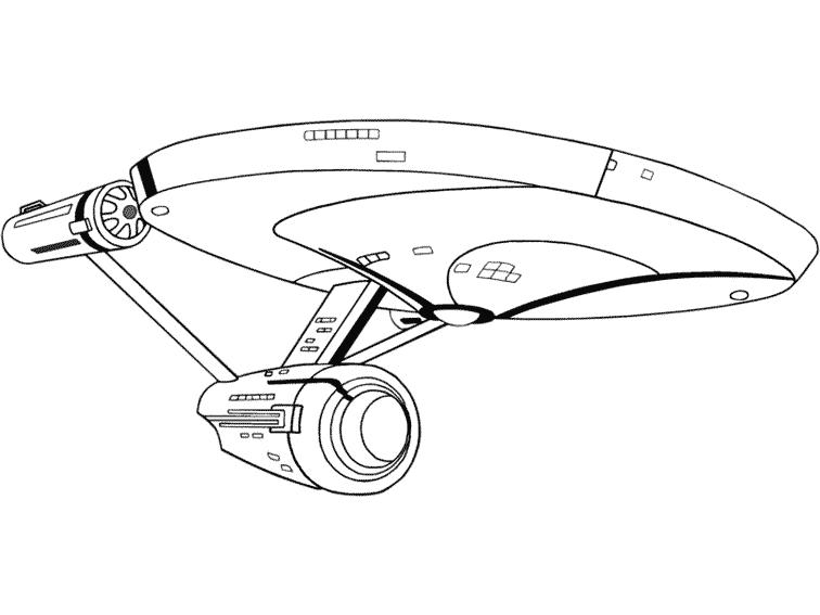 Dibujo para colorear: Viaje a las Estrellas (Películas y Series de TV) #70148 - Dibujos para Colorear e Imprimir Gratis