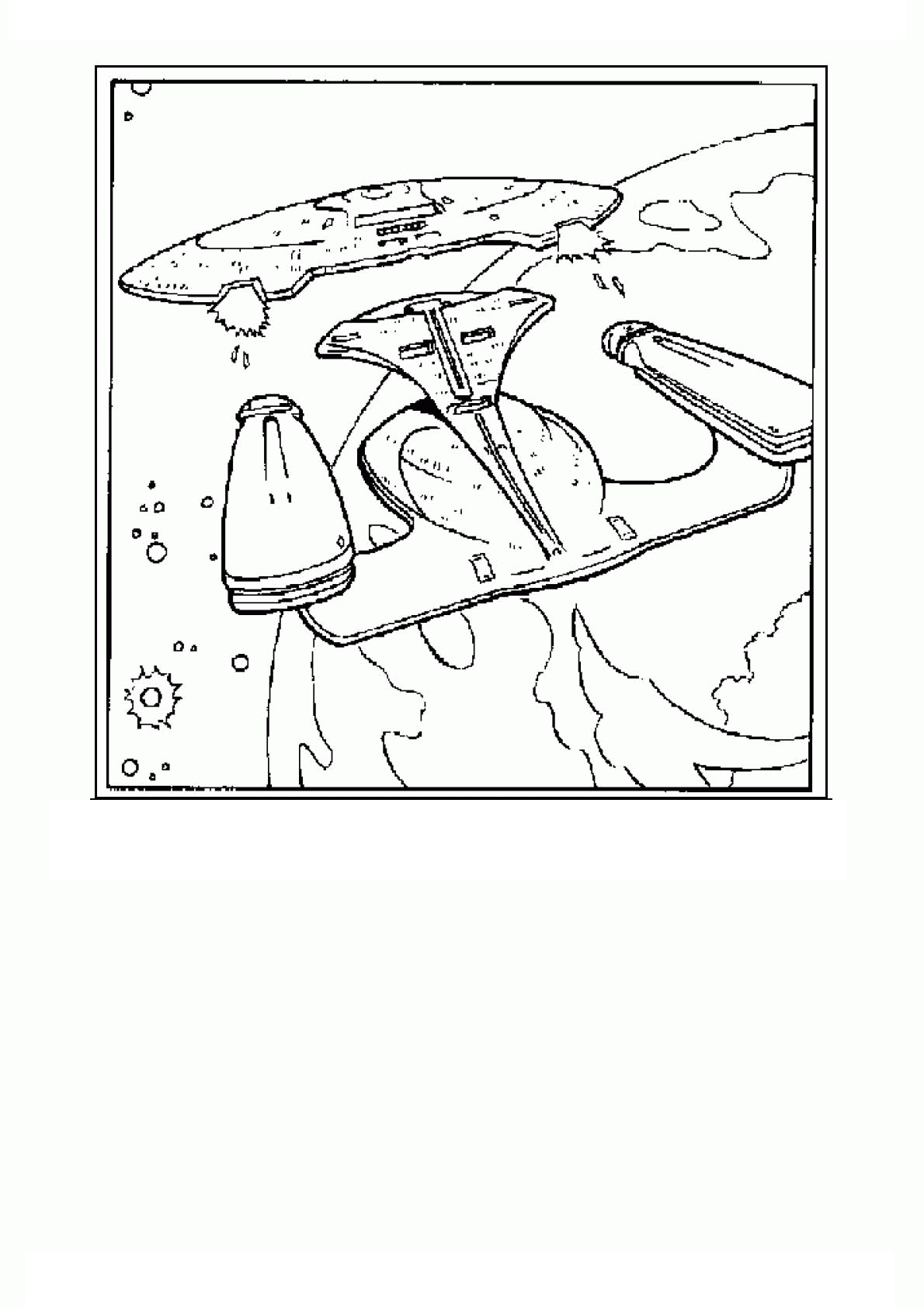 Dibujo para colorear: Viaje a las Estrellas (Películas y Series de TV) #70154 - Dibujos para Colorear e Imprimir Gratis
