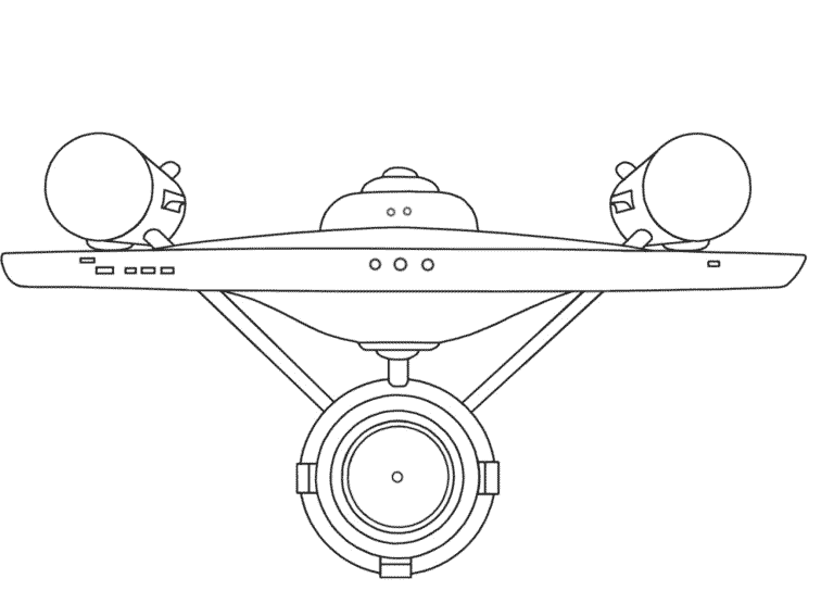 Dibujo para colorear: Viaje a las Estrellas (Películas y Series de TV) #70162 - Dibujos para Colorear e Imprimir Gratis