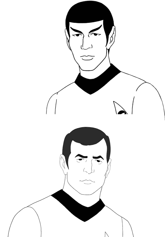 Dibujo para colorear: Viaje a las Estrellas (Películas y Series de TV) #70164 - Dibujos para Colorear e Imprimir Gratis