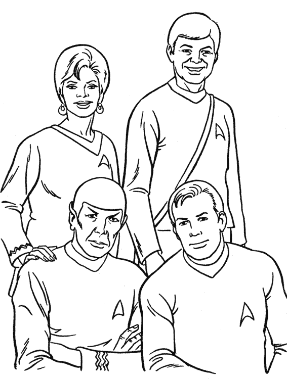 Dibujo para colorear: Viaje a las Estrellas (Películas y Series de TV) #70165 - Dibujos para Colorear e Imprimir Gratis