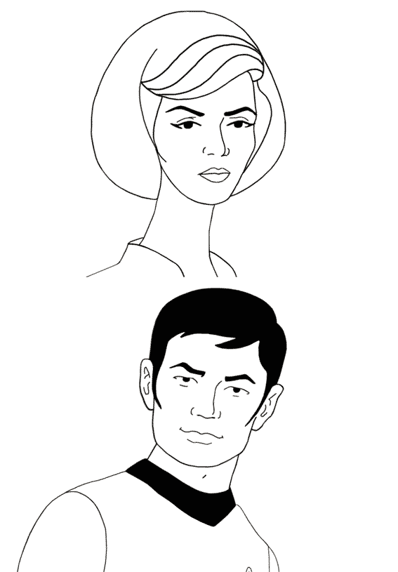 Dibujo gratuito Viaje a las Estrellas #70167 de la coleccion Películas y Series de TV para imprimir