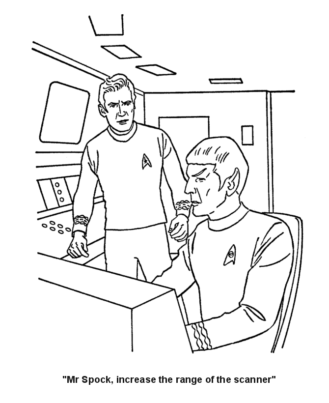 Dibujo para colorear: Viaje a las Estrellas (Películas y Series de TV) #70174 - Dibujos para Colorear e Imprimir Gratis