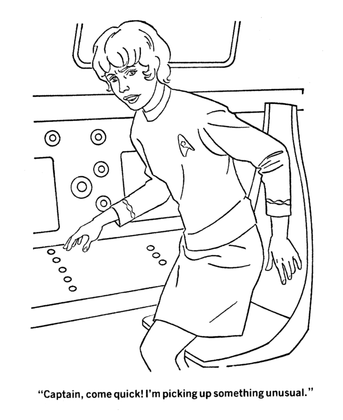 Dibujo para colorear: Viaje a las Estrellas (Películas y Series de TV) #70175 - Dibujos para Colorear e Imprimir Gratis
