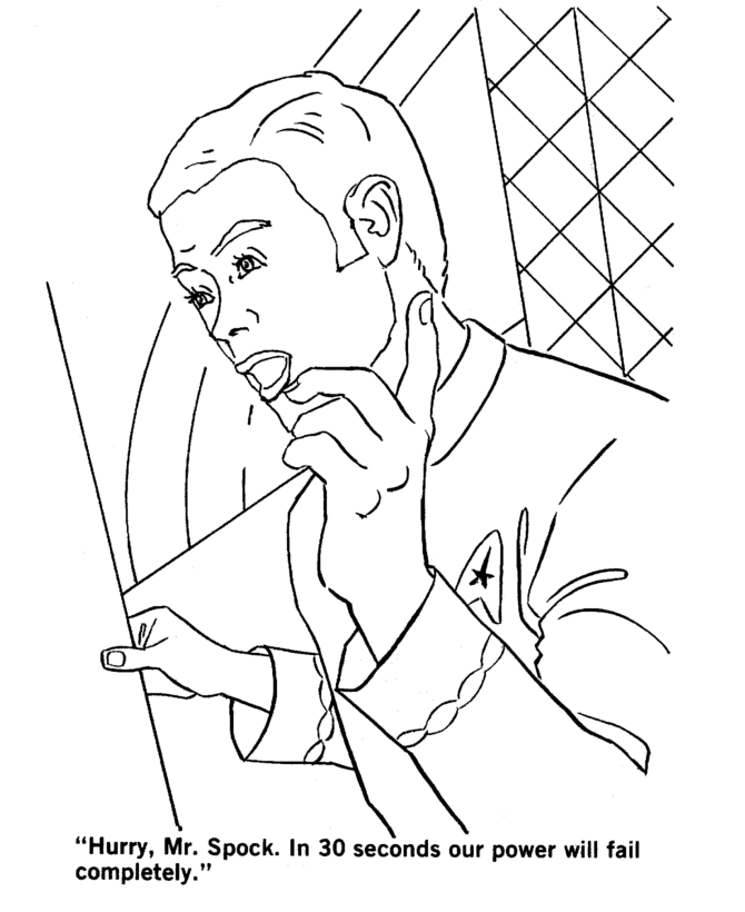 Dibujo para colorear: Viaje a las Estrellas (Películas y Series de TV) #70209 - Dibujos para Colorear e Imprimir Gratis