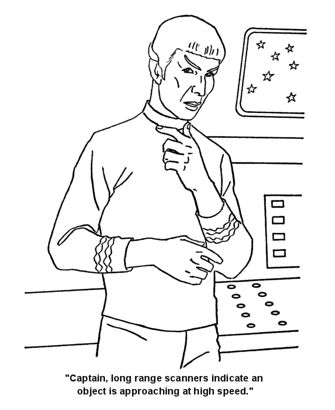 Dibujo para colorear: Viaje a las Estrellas (Películas y Series de TV) #70218 - Dibujos para Colorear e Imprimir Gratis